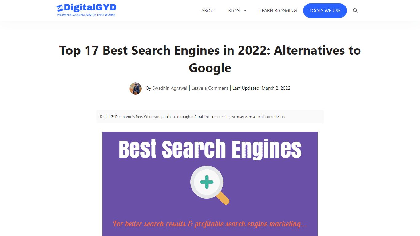 Top 18 Best Search Engines to Use in 2022 - DigitalGYD